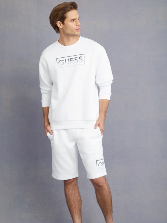 чисти бели плетени шорти Hartley Guess