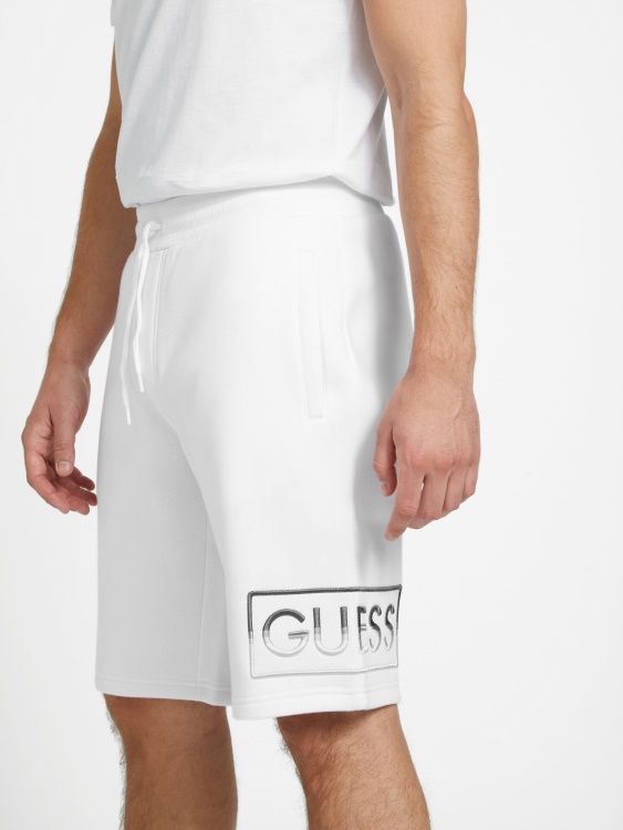 чисти бели плетени шорти Hartley Guess