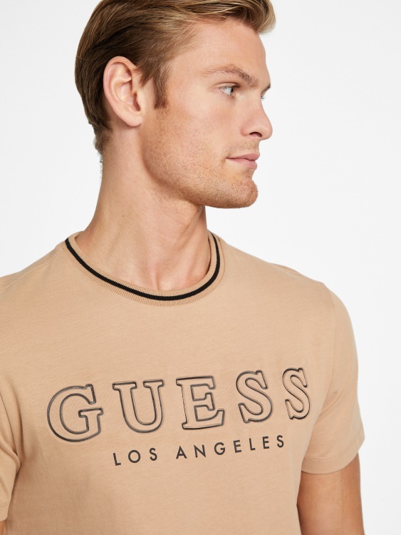 Zade парагади тениска с деколте Guess препечено кафяво