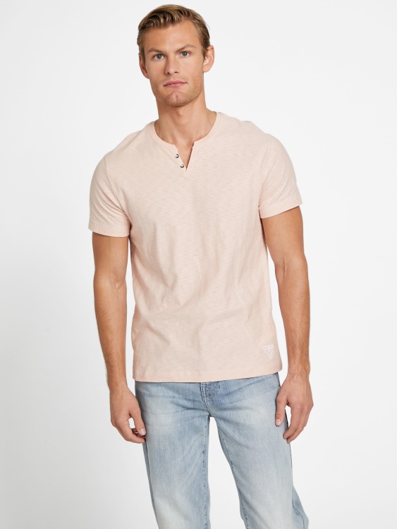 Vapor Rose Eco Ricky Split Tee Guess