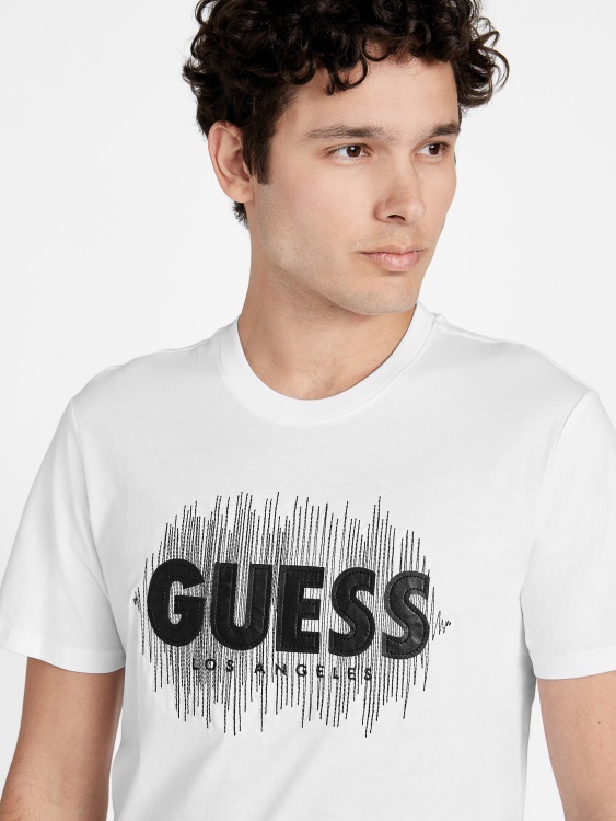 тениска с лого Berrie Guess чисто бяла