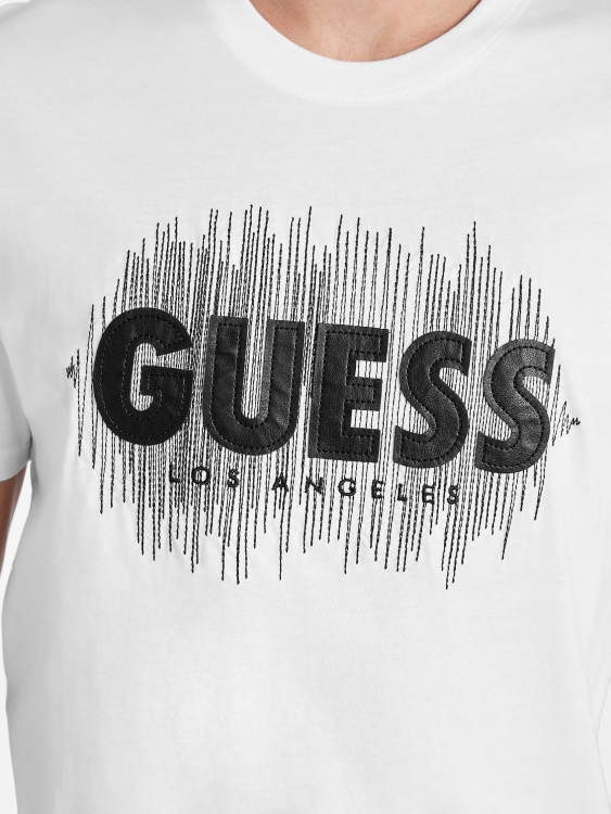 тениска с лого Berrie Guess чисто бяла