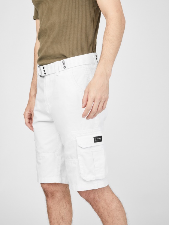 Guess Kargo къси панталони чисто бели