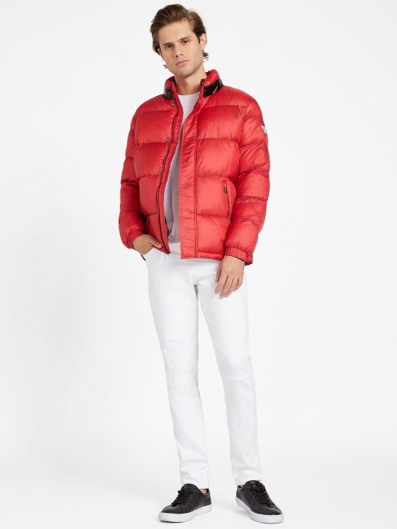 Eco Angelus Color-block Puffer яке Rugby Red Guess