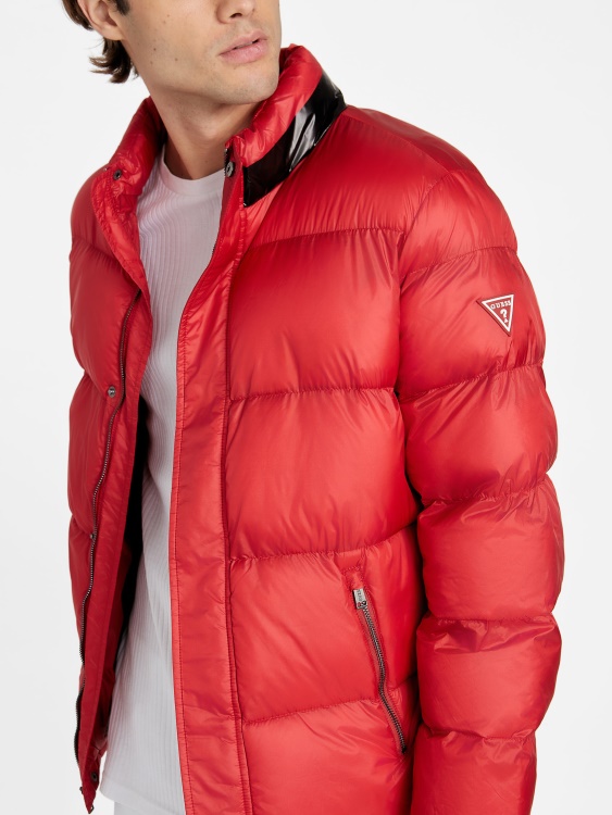 Eco Angelus Color-block Puffer яке Rugby Red Guess
