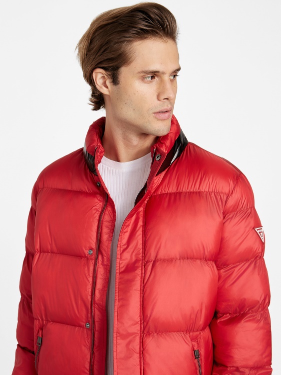 Eco Angelus Color-block Puffer яке Rugby Red Guess