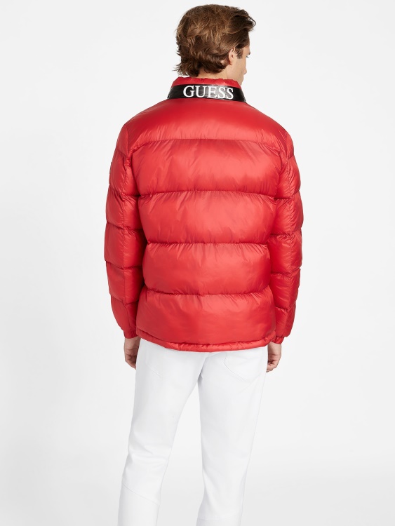 Eco Angelus Color-block Puffer яке Rugby Red Guess