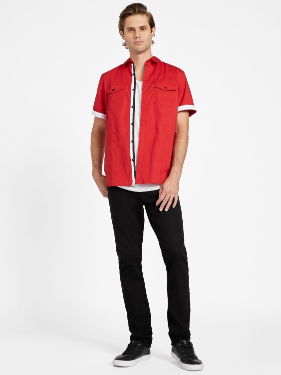 университетска червена риза Guess Sancho