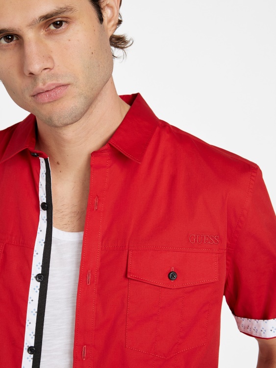 университетска червена риза Guess Sancho