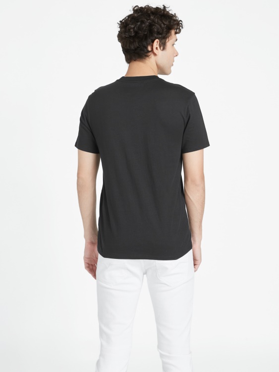 Guess тениска с кръгло деколте със светлоотразително лого от джасо