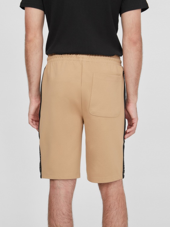 къси панталони с лента с лого Andrew Guess препечено кафяво