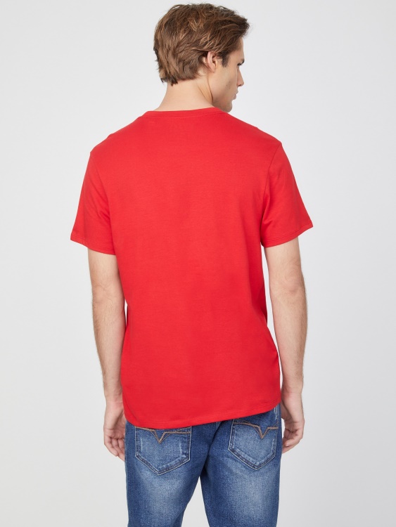 Eco Lin Logo Tee Guess Rugby Red