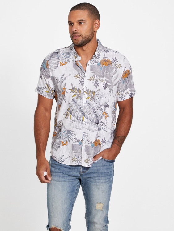 Eco Morris Tropical риза Guess преходен камуфлаж