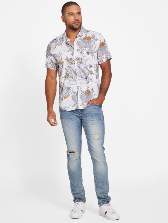 Eco Morris Tropical риза Guess преходен камуфлаж