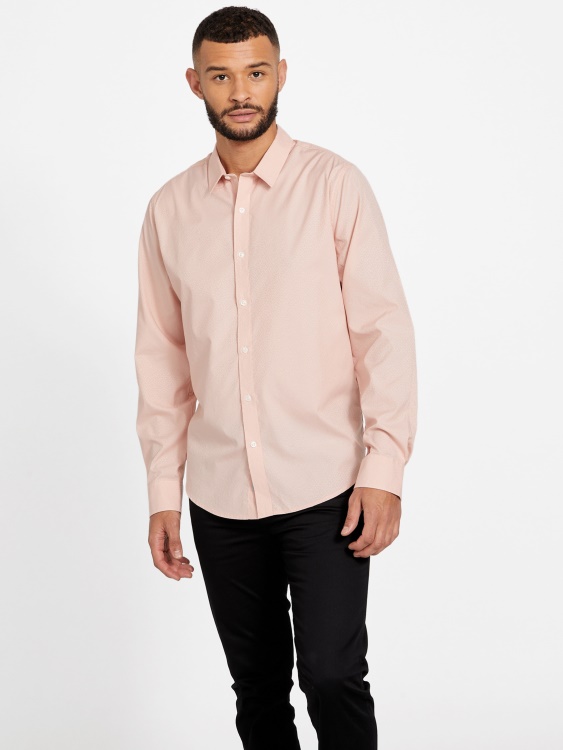 текстурирана риза Greyjoy Guess Vapor Rose