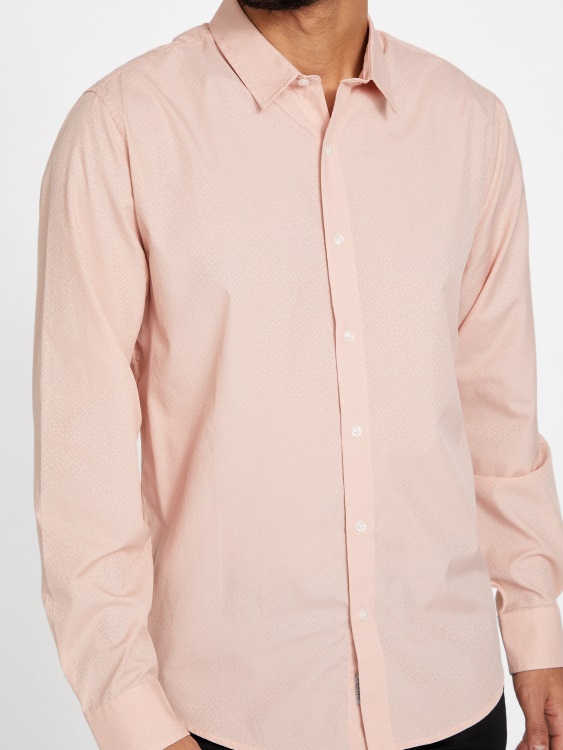 текстурирана риза Greyjoy Guess Vapor Rose