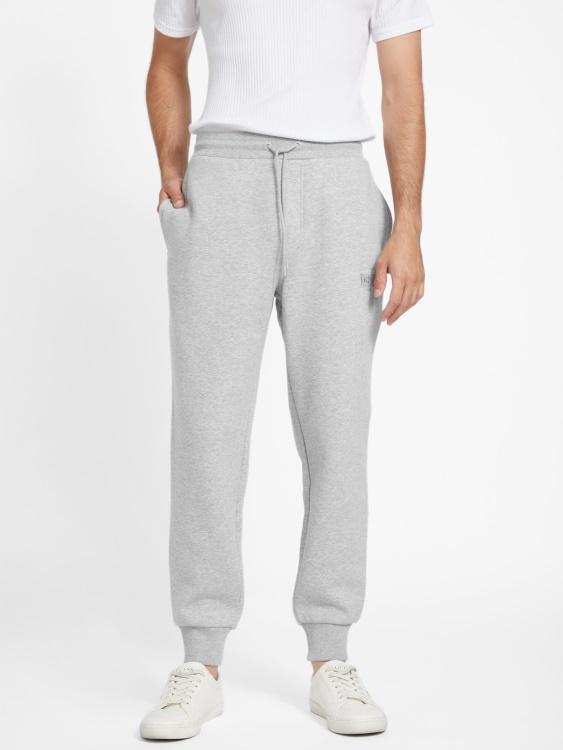 Guess Eco Harvey Logo Joggers светло меланжево сиво