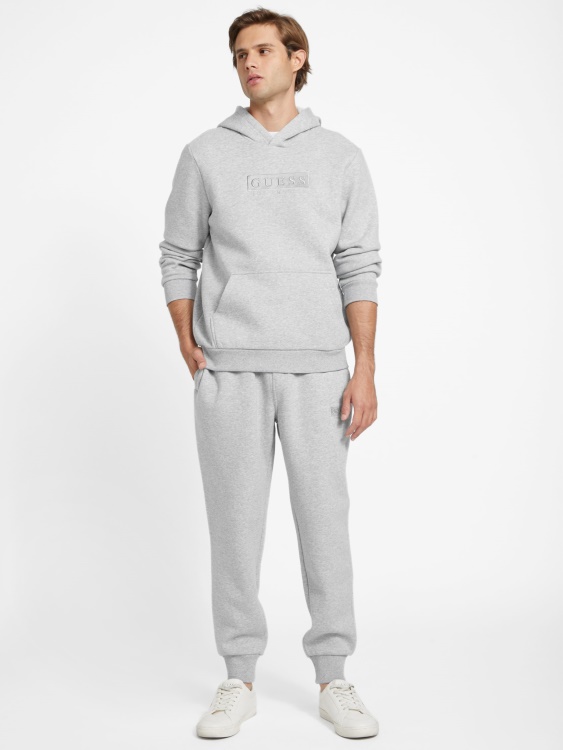 Guess Eco Harvey Logo Joggers светло меланжево сиво