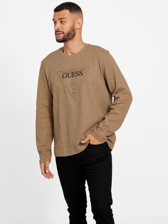 Tomas Crewneck Guess препечено кафяво