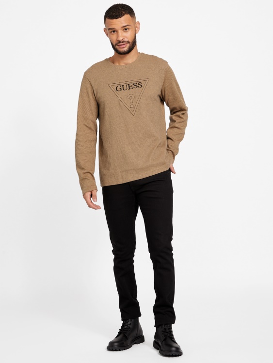 Tomas Crewneck Guess препечено кафяво