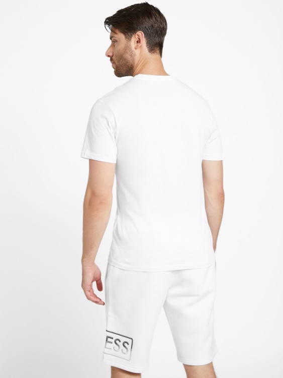 чисто бяла тениска с лого на Hartley Guess