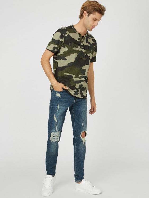 камуфлаж Edgar Henley Tee Guess