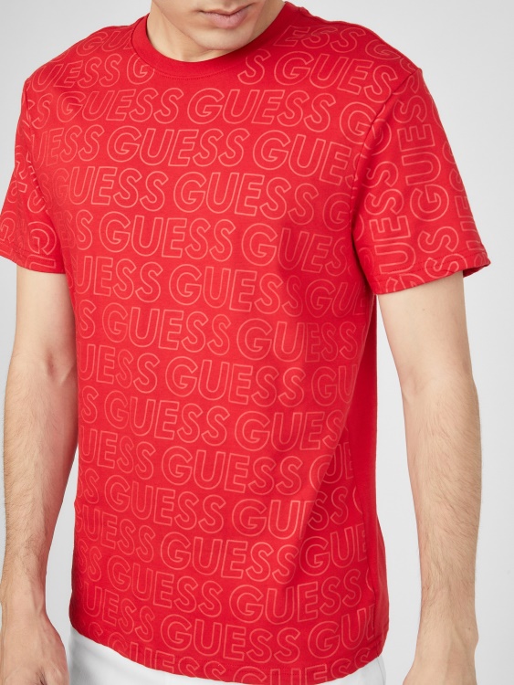 Nerwen лого Tee Guess ръгби червено