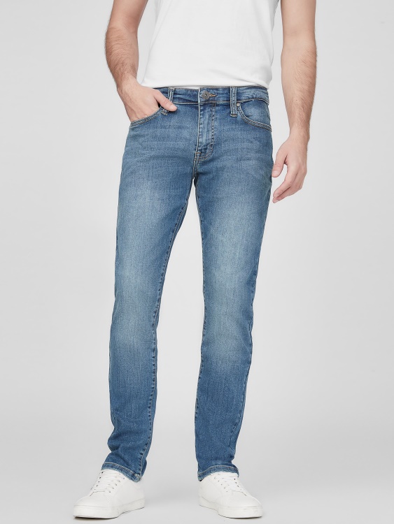 скоч тесни дънки Guess средно изпирани
