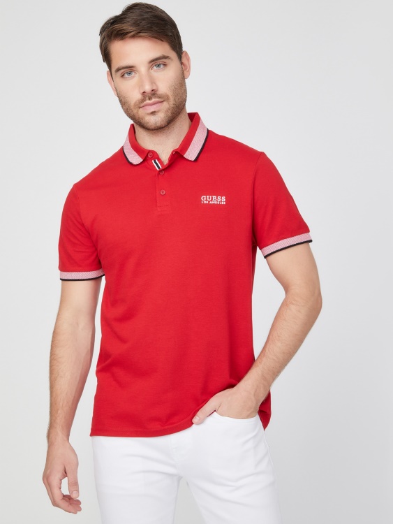 Rugby Red Guess Eco Tuna Polo