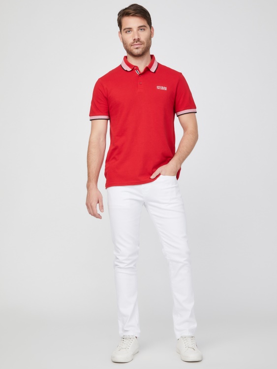 Rugby Red Guess Eco Tuna Polo