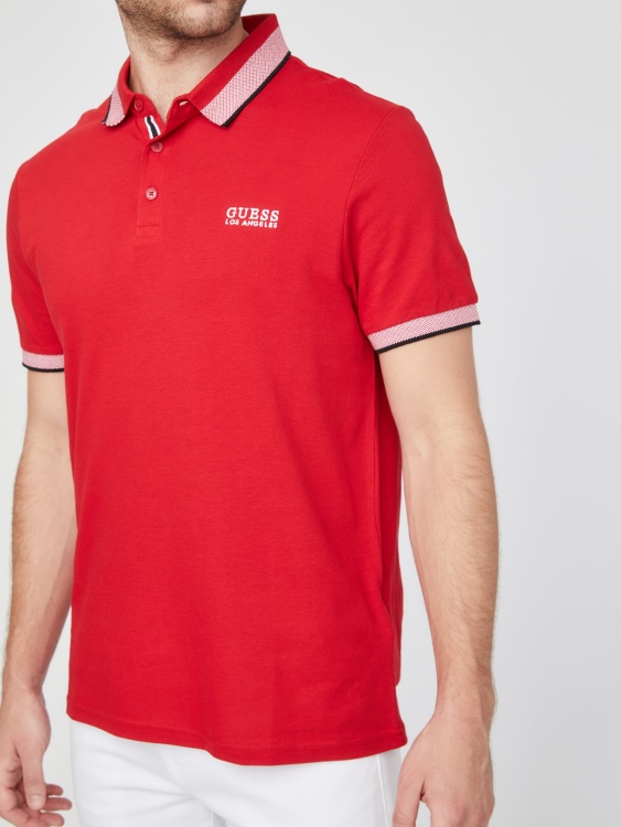 Rugby Red Guess Eco Tuna Polo