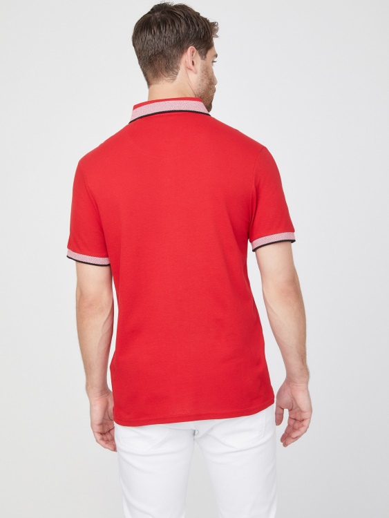 Rugby Red Guess Eco Tuna Polo