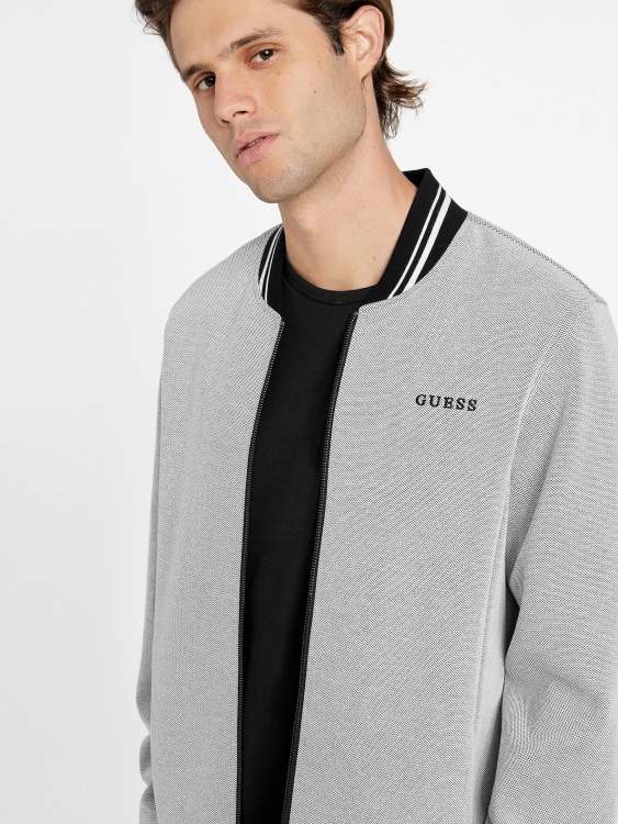 самолетно яке с текстура Jett Guess сиво