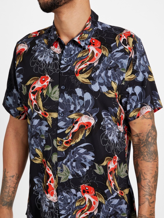 Guess Eco Beric Koi Riza Blackened Blue