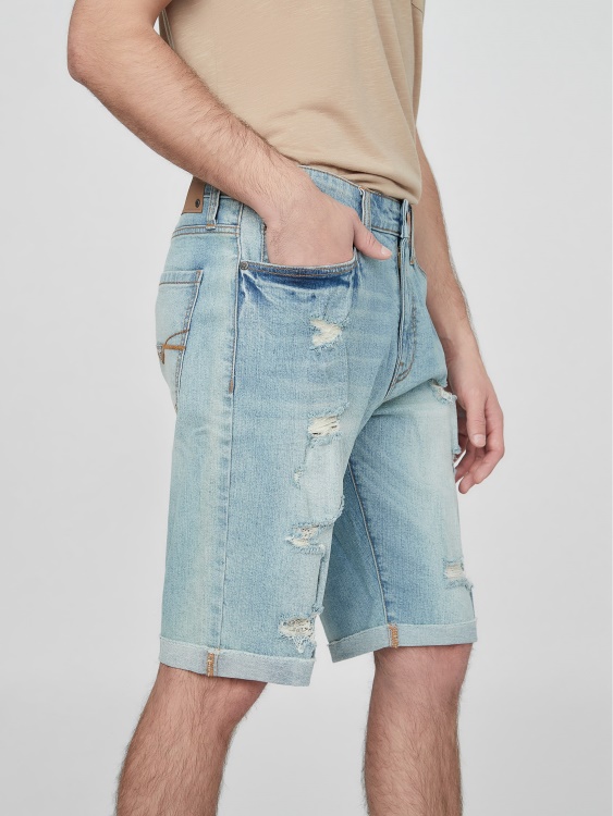 леки дънкови шорти Guess Abby