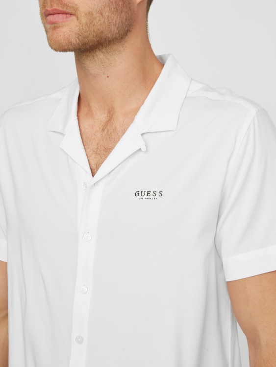 риза с лого на Kent Guess чисто бяла