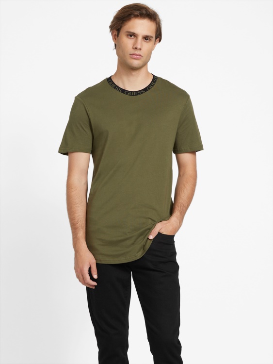 Olive Morning Ronnie Logo Crewneck Guess