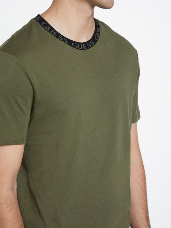 Olive Morning Ronnie Logo Crewneck Guess