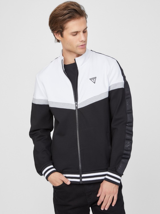 яке с цип Guess Jet Black Andrew Color-block