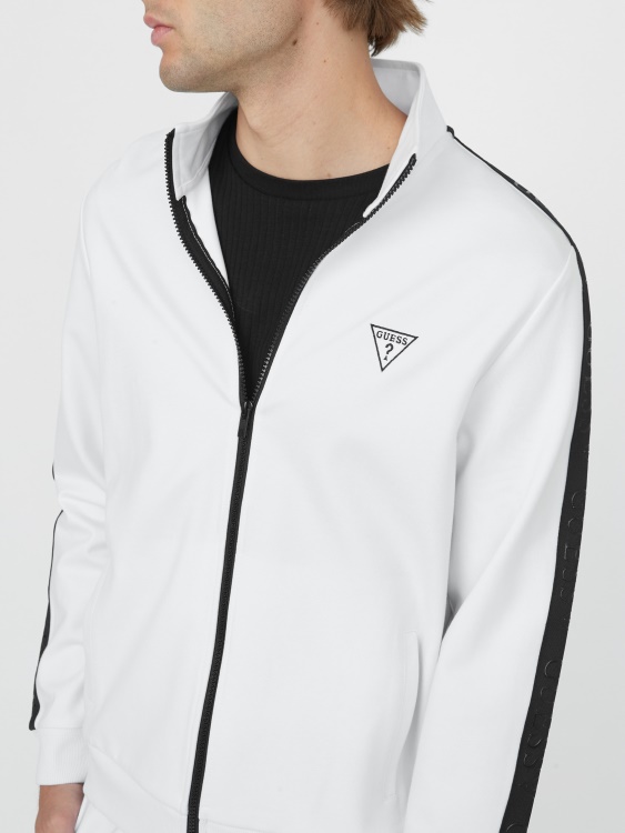 чисто бяло яке с цип Guess Eco Andrew Logo