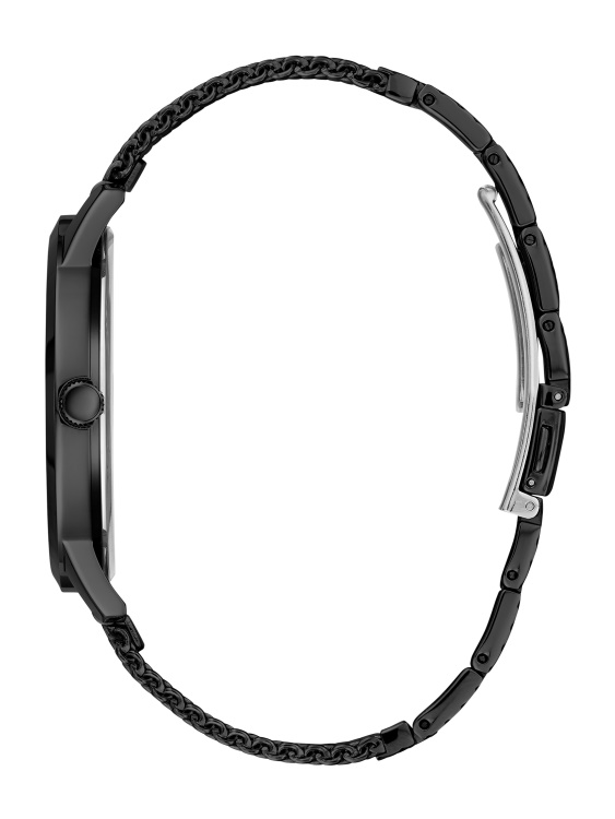 Guess No цвят черен и сребрист аналогов часовник