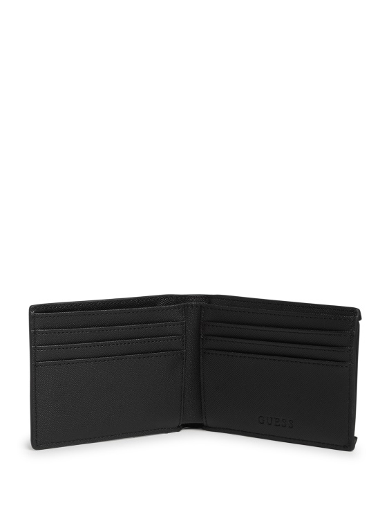портфейл Carter Croc и лого Bifold Black Guess