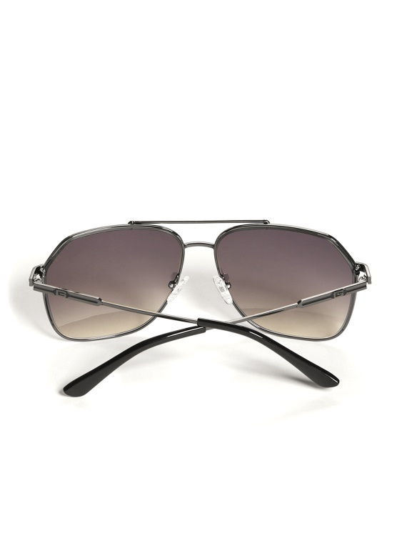 сребърни слънчеви очила Guess Metal Navigator