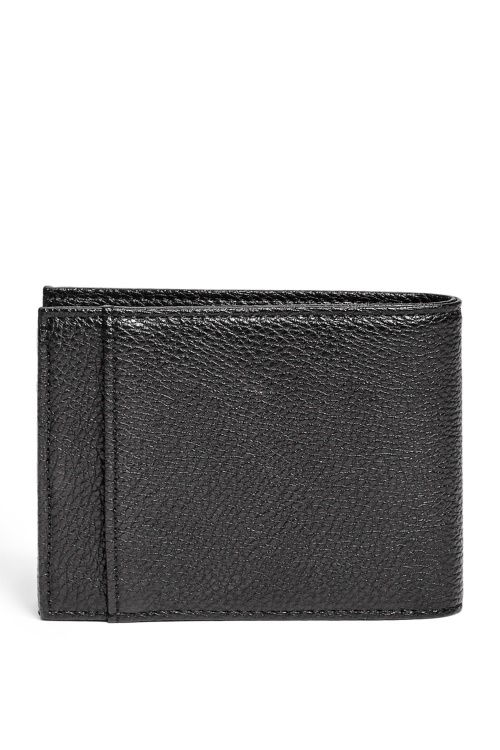двоен портфейл с лого Guess черен