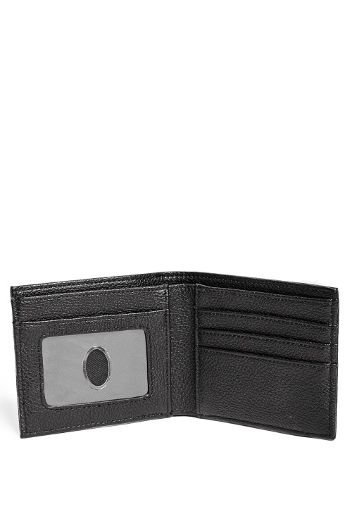 двоен портфейл с лого Guess черен