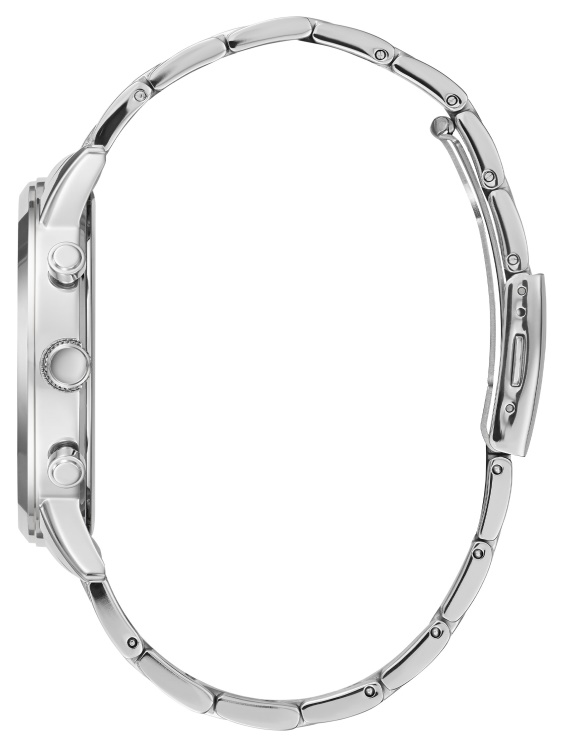 Guess сребрист тон и син мултифункционален часовник сребро