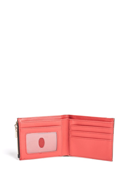 портфейл с релефно лого черен Guess