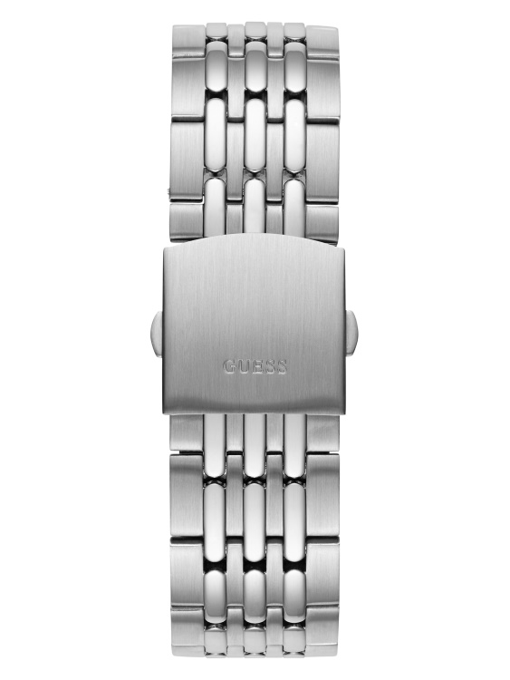 без цвят сребрист и син мултифункционален часовник Guess