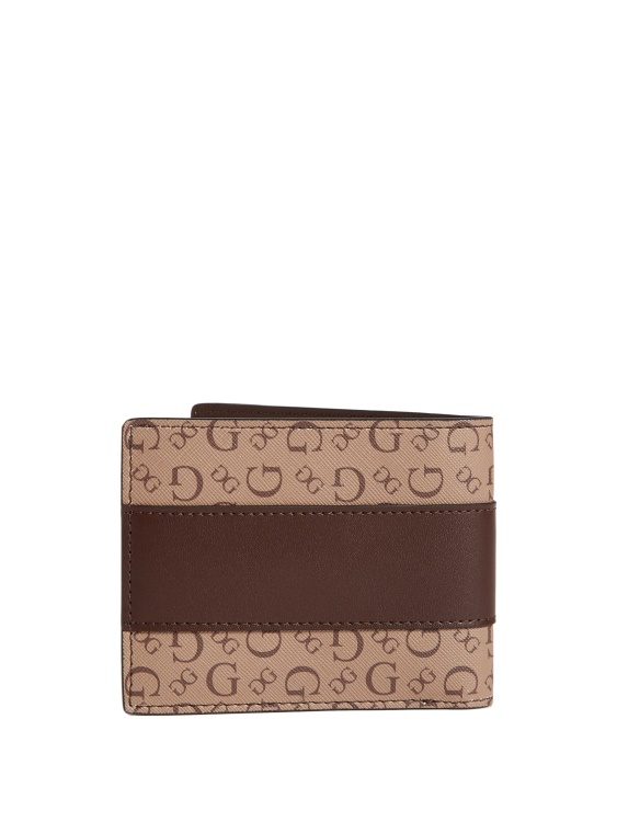 двоен портфейл с лого Guess Mocha