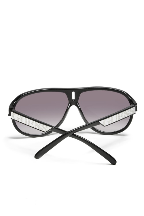 пластмасови авиаторски слънчеви очила Guess Multi Black
